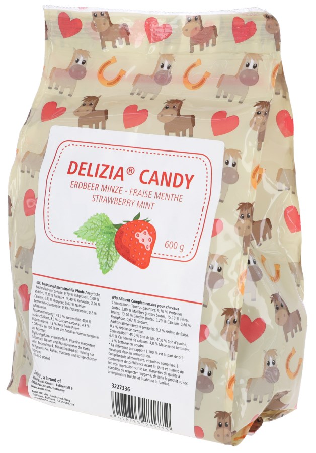 Delizia Candy jagoda mint 600g